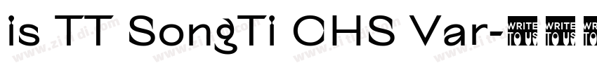 is TT SongTi CHS Var字体转换